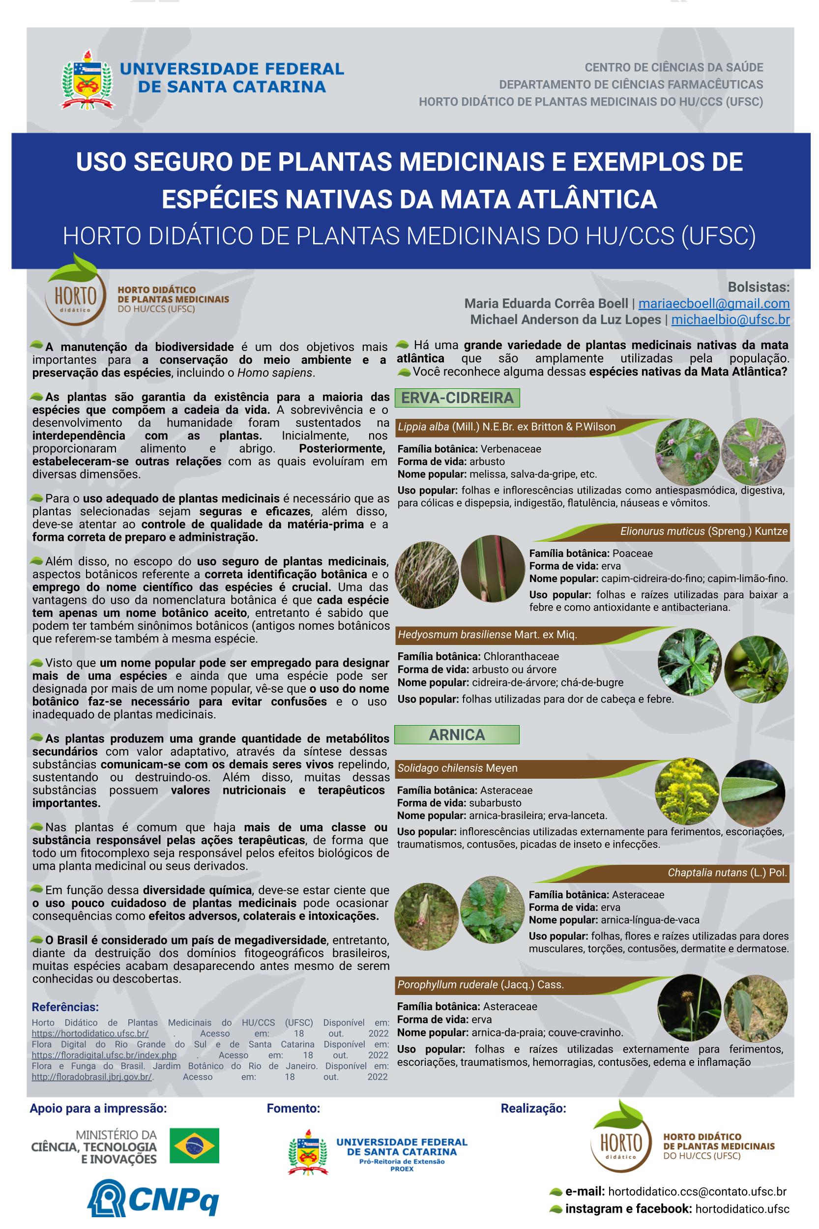 Horto Did Tico De Plantas Medicinais Do Hu Ccs